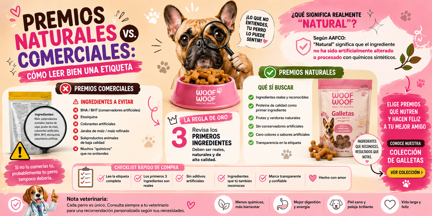 Premios naturales vs. comerciales: cómo leer bien una etiqueta