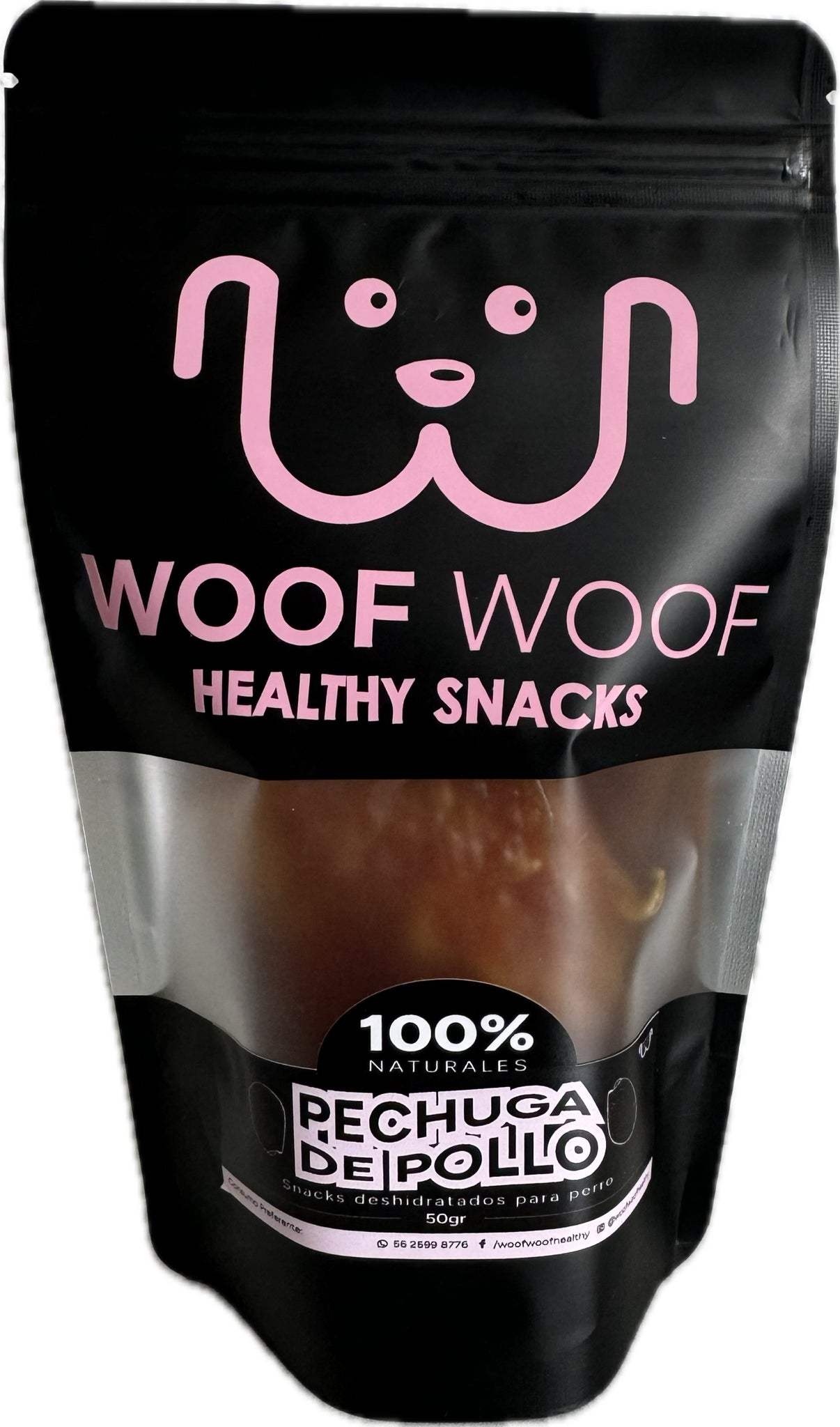 Snacks Para Perros - Pechuga De Pollo Deshidratada En Tiras 60g - 100% Natural, Rico En Colágeno - Para Todas Las Razas